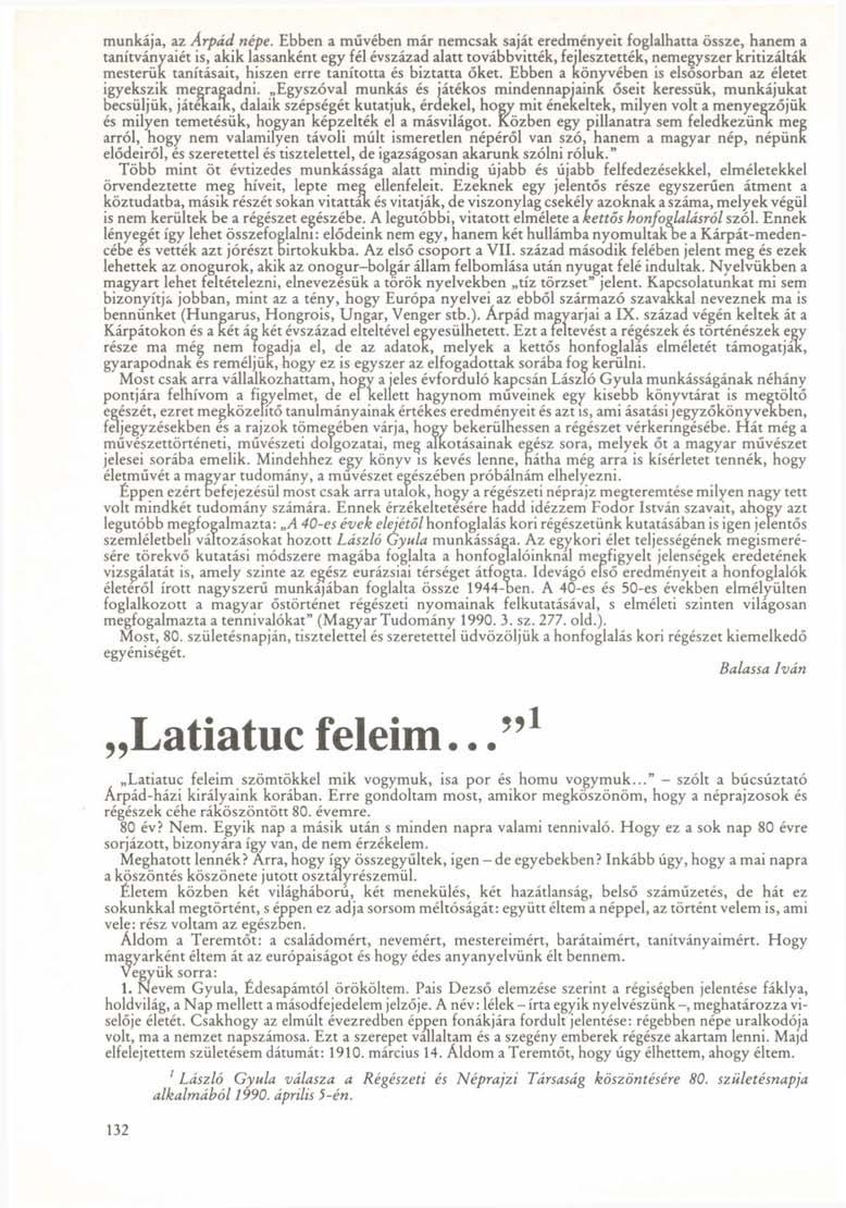 munkája, az Árpád népe.