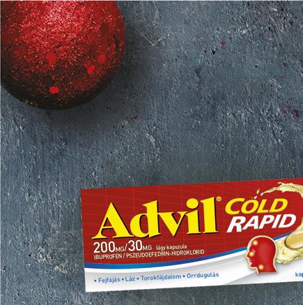 Advil Cold Rapid 10 db lágy kapszula (117,00 Ft/db) A megfázás és