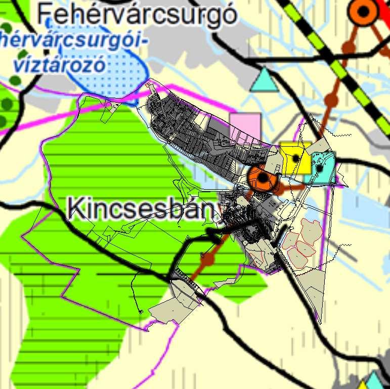 insesány településrendezési eszközök felülvizsgált jóváhgyott terv. Fejér Megye Területrendezési Tervével vló összefüggések vizsgált Fejér megye Területrendezési tervét /.(II.