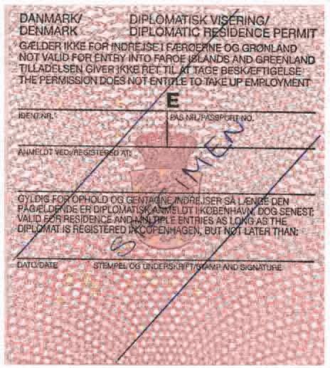 C 247/92 2006.10.13. DÁNIA Vízumbélyegek: E.