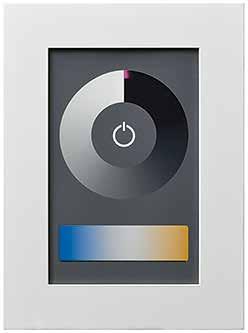 com címről tölthető le) A DALI TOUCHPANEL 02 tulajdonságai röviden DALI TOUCH- PANEL 02 Vezérlőpanelek és vezérlők DALI-rendszerekhez Több lámpatest-csoport vezérlése és előre beállított világítási