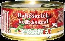 babfőzelék kolbásszal vagy