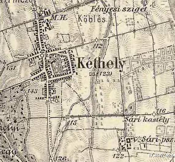 Az 1869-87 közötti időkben készült harmadik felújított katonai felvétel: A másodi katonai felvételhez képest újabb területi bővülés az Ady E. utca kialakulásával figyelhető meg. 1.14.6.2.