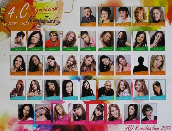 Trieda: 4. C Triedny učiteľ: RNDr. Melinda Jonášová 1. Dominik Babin, 2. Denisa Badalová, 3. Adam Bacho, 4. Silvia Bajlová, 5. Erik Barna, 6. Simona Bednáriková, 7. Lea Bihariová, 8.