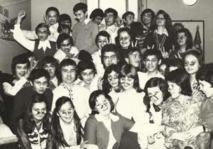 Imatrikulácia študentov v roku 1970, v popredí