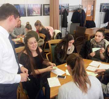 A nyílt napon több előadást is meghallgathattak az érdeklődők, majd személyesen tehették fel kérdéseiket az oktatóknak és a gazdálkodási és menedzsment szakon már tanulmányokat folytató