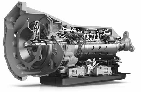 új versenyváltóval jelentkezett, ez a 8P45R jelzést kapta ➑. A váltó a 8HP mechanikájára épül, de a H hiányzik belőle: nincs wandlere vagy konvertere, azaz hidrodinamikus egysége.