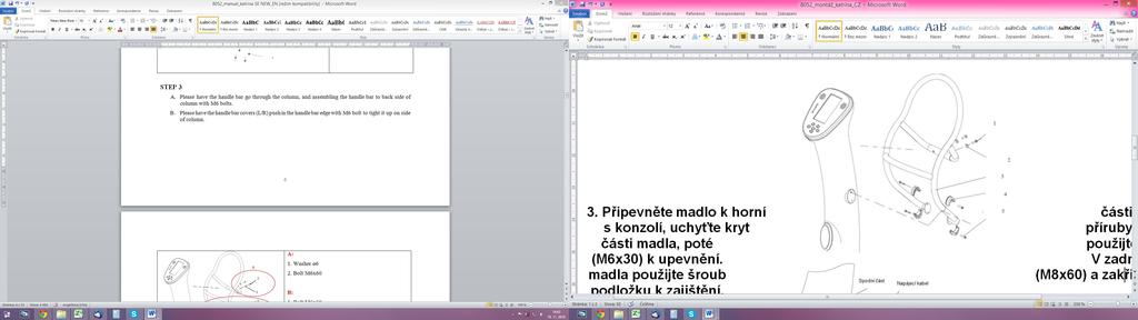 . csavar M8x60 2. ívelt alátét 3. markolat. peremburkolat 5. csavar M6x30.