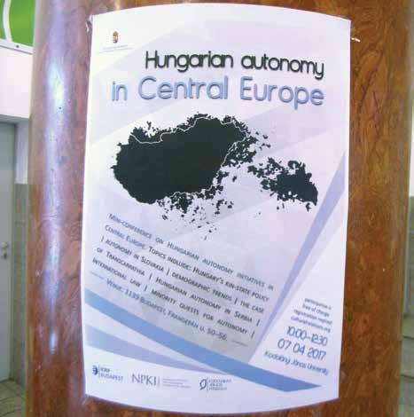 Nemzetközi konferenciáink Hungarian autonomy in Central Europe (7 April, 2017) Diaspora Engagement: Governmental and Civil Approaches (25 26 September, 2013) Territorial Autonomies in Europe: