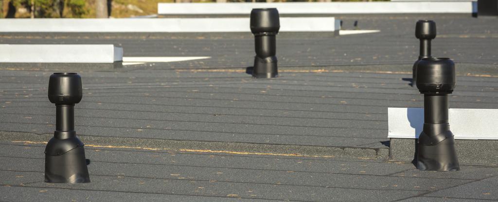 A Felt zsindelyes (magasított) átvezetőkkel a 00 és 250 mm közötti tetőventilátorok, elvezető szellőzőcsövek bármelyike tetelpíthetővé válik kishajlású tetőn is.