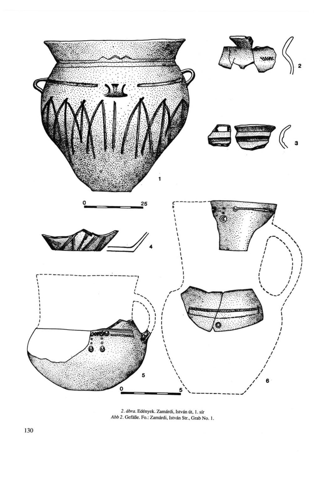 130 2. ábra. Edények. Zamárdi, István út, 1.