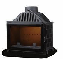 PanTherm 68 Elérhető feltolható ajtóval Option LD modul (lifted door) 15 kw 68 cm 135 kg 76 % 82 % 40 cm Option Lábazat / Legs Option Zárt tűztér Shealed Chamber Option 731 500 441