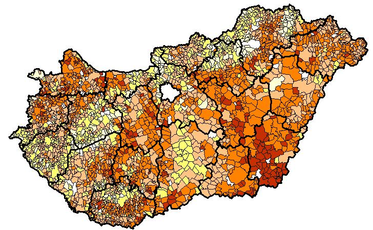 Földhasználat statisztikai adatok alapján Grafikus adatok OTAB 2.