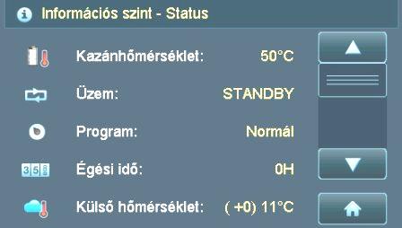 7.2 Főtési program deaktiválása SY-07-02-00-00-01-BAHU Menjen végig lépésrıl lépésre a következı pontokon, hogy a NORMÁL programot kikapcsolja: 1) Érintse meg ujjával az érintı képernyıs kijelzıt!