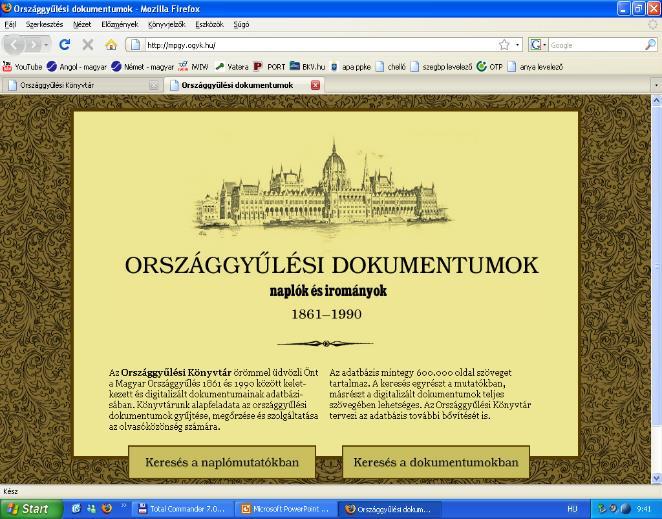 Saját digitalizálás 2000-2009 Házszabályok, Almanachok,
