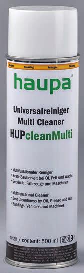 Univerzális tisztító HUPcleanMulti Cikkszám 170104 Multifunkcionális tisztító Legjobb tiszító hatás olaj, zsír és viasz esetén Épületek, járművek és gépek