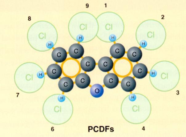 Perzisztens Környezeti Kemikáliák poliklórozott bifenilek (PCB), poliklórozott dibenzo-dioxin PCDD és dibenzo-furán (PCDF)-származékok The Dirty Dozen ( piszkos 12 ) dioxinok Dioxinok feldúsulás a
