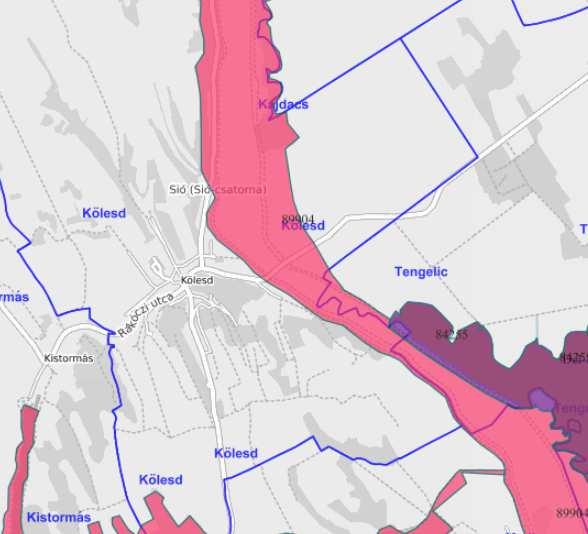 Az országos ökológiai hálózat lehatárolása forrás: www. okir.hu A tervezett módosítások során új beépítésre szánt terület kijelölés nem történik.
