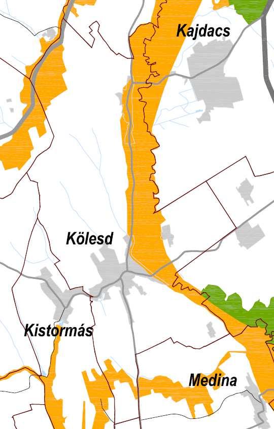Magterület, ökológiai folyosó, puffer terület övezete Magterület övezete Az OTrT 17.