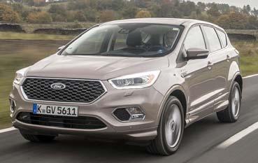 ÚJ FORD KUGA VIGNALE 2018-ös modellév - 2017/1. A változtatás jogát fenntartjuk! Felszereltség Motor Listaár 4WD 1.5l EcoBoost 182LE S6 A6 11 670 000 Ft 4WD 2.0l TDCi 180LE S6 M6 12 005 000 Ft 4WD 2.