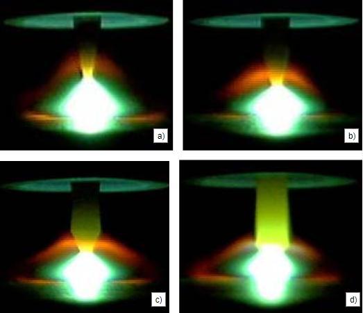 23. ábra A beolvadás mélységét befolyásoló tényezők 1-hegyes kialakítású elektród, 2- tompa kialakítású elektród, 3-DCEN, 4-DCEP, 5-AC 24.