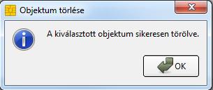 14. ábra Visszaigazolás a törlésről Tanúsítványa törlésre került kártyájáról. Kattintson az OK gombra. 11.