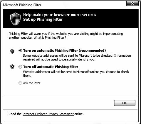 Az Internet Explorer 7 biztonsági újításai A biztonsági rendszer összetevői A korábbi ügyfél operációs rendszerekben, és különösen a Windows XP Service Pack 2-ben már jelentős változások voltak
