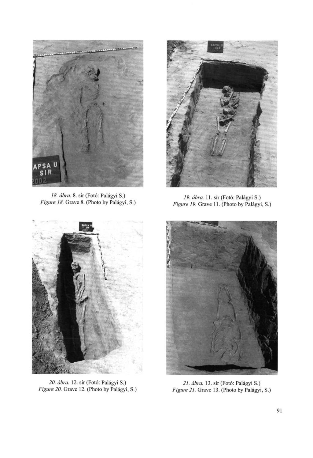 18. ábra. 8. sír (Fotó: Palágyi S.) Figure 18. Grave 8. (Photo by Palágyi, S.) 19. ábra. 11. sír (Fotó: Palágyi S.) Figure 19. Grave 11. (Photo by Palágyi, S.) 20.