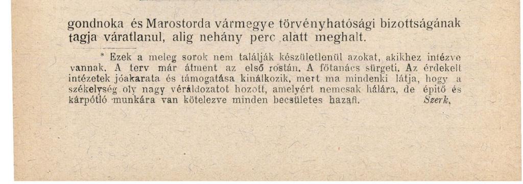 és zére már most, a háború folyamán, szerveznünk kei! a gyógyító eszközöket.