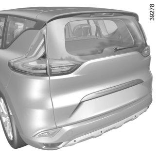 SZABAD KÉZ RENAULT KÁRTYA: használat (2/4) 2 Kinyitás Szabad kéz üzemmódban Ha a RENAULT kártya a zónában van 1, helyezze a kezét az egyik kilincs mögé 2: a gépkocsi zárjai kinyílnak.
