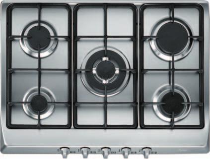 FŐZŐLAPOK Teka MODEL EX 70 5G TR Gáz főzőlap AI AL TR Szín: ROZSDAMENTES ACÉL 2 500 mm 680 mm Beépített fém színű kezelőgombok Öntöttvas rácsok és égőfejek Háromkörös (WOK) gázégő Rozsdamentes acél A