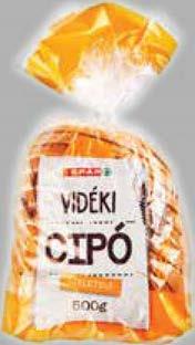 VIDÉKI CIPÓ szeletelt,