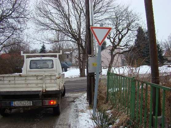 Hajnal utca_káli utca csatlakozásában lévő  A jelzőtábla