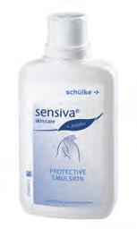 495 sensiva protective emulzió (S&M) Színező anyag- és parfümmentes víz-olaj emulzió. Védi, ápolja és hidratálja a bőrt. Gyorsan felszívódik.