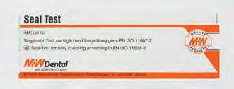 495 HELIXCONTROL Ellenőrző teszt B-típusú autoklávhoz.