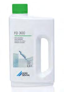 Fertőtlenítés, tisztítás ha többet akar FD 300 (Dürr Dental) Aldehidmentes koncentrátum lemosható felületek és tárgyak, praxis eszközök, készülékek, padlózat, falak fertőtlenítésére és tisztítására.