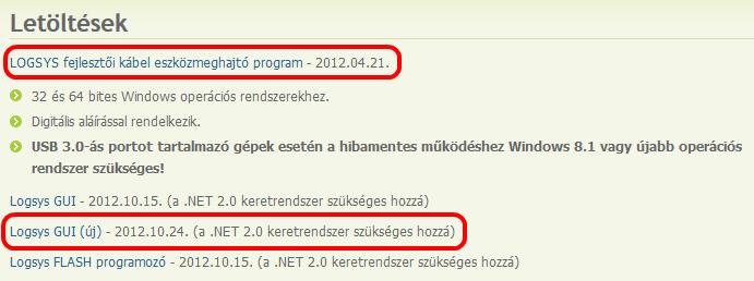 LOGSYS kártya otthoni használatához minden megtalálható http://logsys.mit.bme.