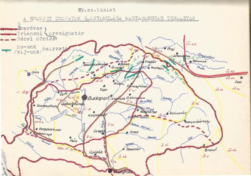 Majd folytatjuk utunkat Székesfehérvár, Hajmáskér, Veszprém / Jutas /, innen vissza Hajmáskérre, ahol a laktanyában letelepedünk. Megalakul belőlünk az 5.