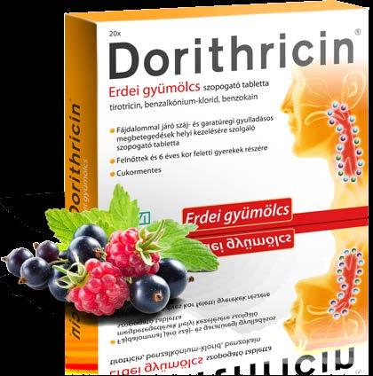 Dorithricin: kezeli a torokgyulladás okait Dorithricin szopogató tabletta 20 db, és Dorithricin erdei gyümölcs