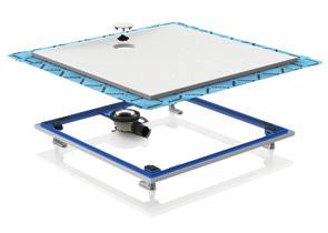 120 x 120 100 x 100 100 x 140 100 x 120 90 x 140 90 x 120 90 x 100 80 x 140 80 x 120 80 x 100 A Geberit Setaplano padló síkjába süllyesztett zuhanytálca már első pillantásra, illetve első érintéskor