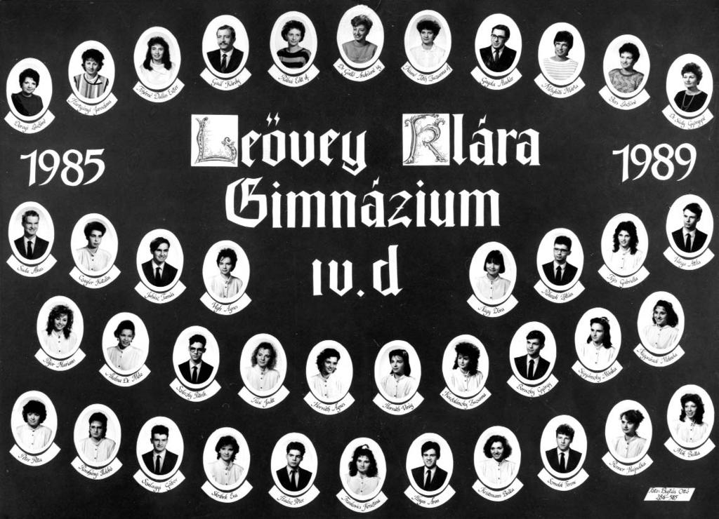 133 1988/89. tanév, IV. D Diákok soronként: 1. sor: Suda Ákos, Czagler Katalin, Juhász Tamás, Vígh Ágnes, Nagy Dóra, Pákozdi Zoltán, Fejes Gabriella, Varga Attila; 2.