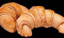 croissant 20 g 350 db/# 18% Sárgabarackos croissant 100 g 60 db/# 18% Csokis-mogyorós croissant 100 g 32