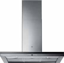 DD8891-m DD8861-m kéményes elszívó 90/60 cm széles elektronikus vezérlés fekete üveg kezelőfelület 4 teljesítményfokozat + intenzív 2 halogénlámpa 2/1 fém zsírszűrő kivezetés vagy visszakeringetési