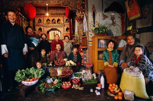 Bhutan: a Namgay család (Shingkhey falu) heti élelmiszer számlája 224.