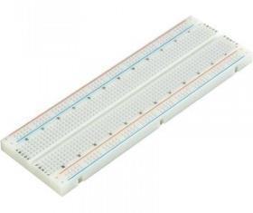 10 Fizikai számítástechnika: elektronikai alapok és Arduino programozás 1.5. ábra: Dugaszolós próbapanel és összeköttetése.