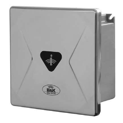HŐÉRZÉKELŐS PISSOIR-ÖBLÍTŐK BK00641 BK00621 Hőérzékelős egyedi pissoir-öblítő exkluzív rejtett csavarozású előlappal, 3/8 -os