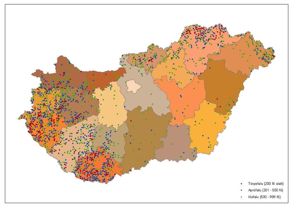 Magyarország falvai Kisfalvak, törpefalvak és aprófalvak