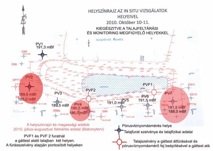 zagykazetta DNY-i sarkának megerősítése X/A zagykazetta talpszivárgó és monitoring rendszer kiépítése Új 1. sz.