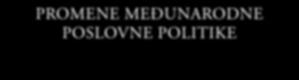 Promene međunarodne poslovne politike 2. DEFINICIJE 2.