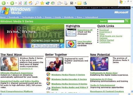 HÍREK LPZÁRT UTÁN Sense/Net Online közvetítések Windows Media-alapokon Sense/Net a Microsoft Windows Media Service Provider (WMSP) program elsô és jelenleg egyetlen magyarországi tagja lett, amit az
